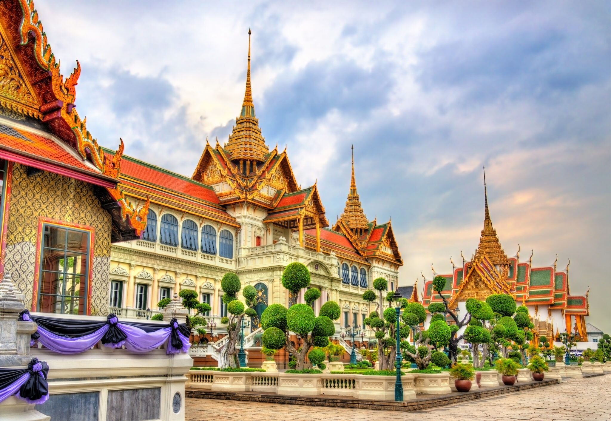 Chakri Maha Prasat Hall at the Grand Palace in Bangkok - Thailand.